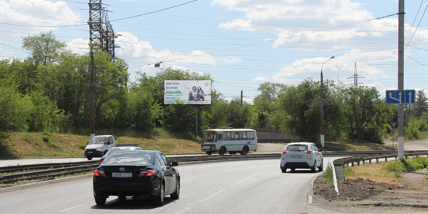 Фотография рекламного носителя, тип: Билборд 3x6, адрес: Профсоюзная ул., возле ДРСУ 1, Магнитогорск, Челябинская область, Россия. Сторона Б №1052304
