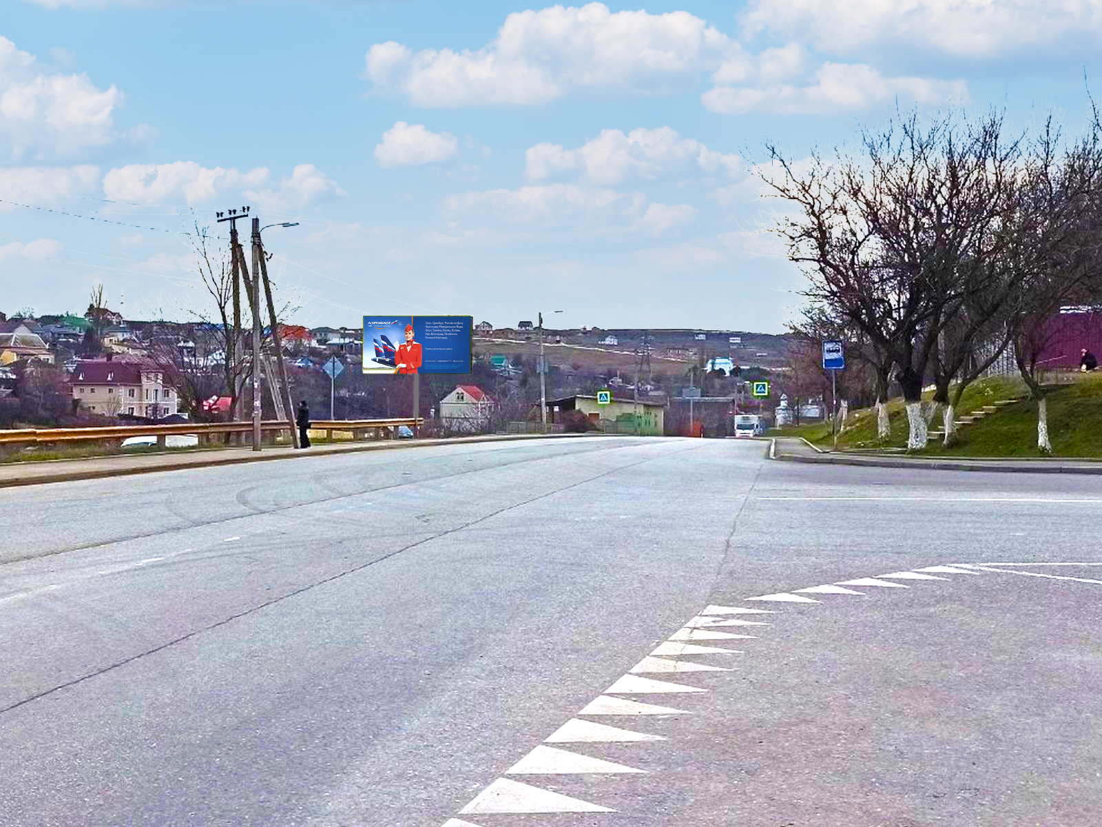 Фотография рекламного носителя, тип: Билборд 3x6, адрес: 2-й Петровской пр-зд. Х Крылова ул., д.168, Симферополь, Республика Крым, Россия. Сторона B №958436