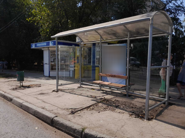 Фотография рекламного носителя, тип: Остановка 1.8x1.2, адрес: Советской Армии ул., д.56 Х Гагарина ул., Самара, Самарская область, Россия. Сторона В1 №1080778