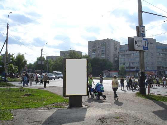 Фотография рекламного носителя, тип: Ситиформат 1.8x1.2, адрес: Энтузиастов б-р., д.2а, поз.1, Тамбов, Тамбовская область, Россия. Сторона Б №550396