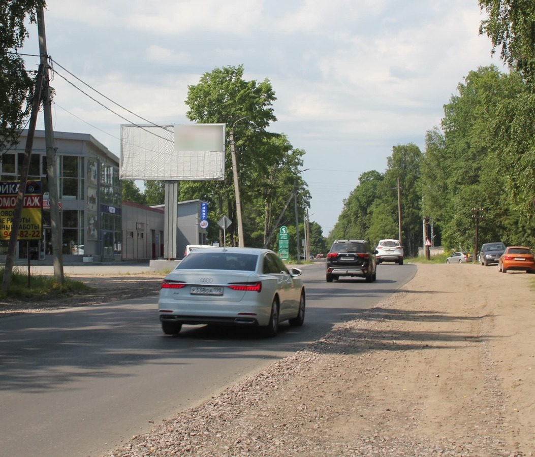Фотография рекламного носителя, тип: Билборд 3x6, адрес: Шлиссельбур г., 3 377м, Ленинградская область, Россия. Сторона Б №792262
