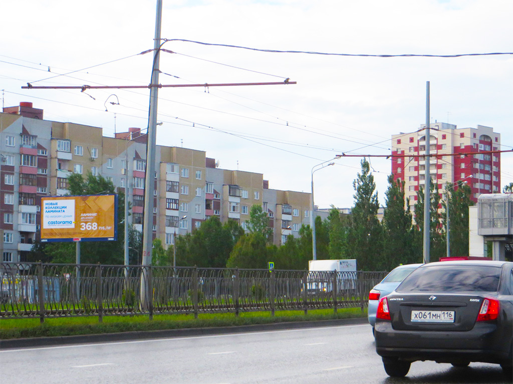 Фотография рекламного носителя, тип: Билборд 3x6, адрес: Победы пр-т. Х Глушко ул., Казань, Республика Татарстан, Россия. Сторона B №689129