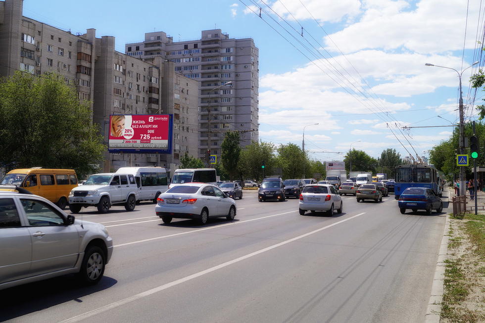 Фотография рекламного носителя, тип: Билборд 3x6, адрес: Н.Отрады ул. Х Менжинского ул., поз.1, Волгоград, Волгоградская область, Россия. Сторона Б №337523