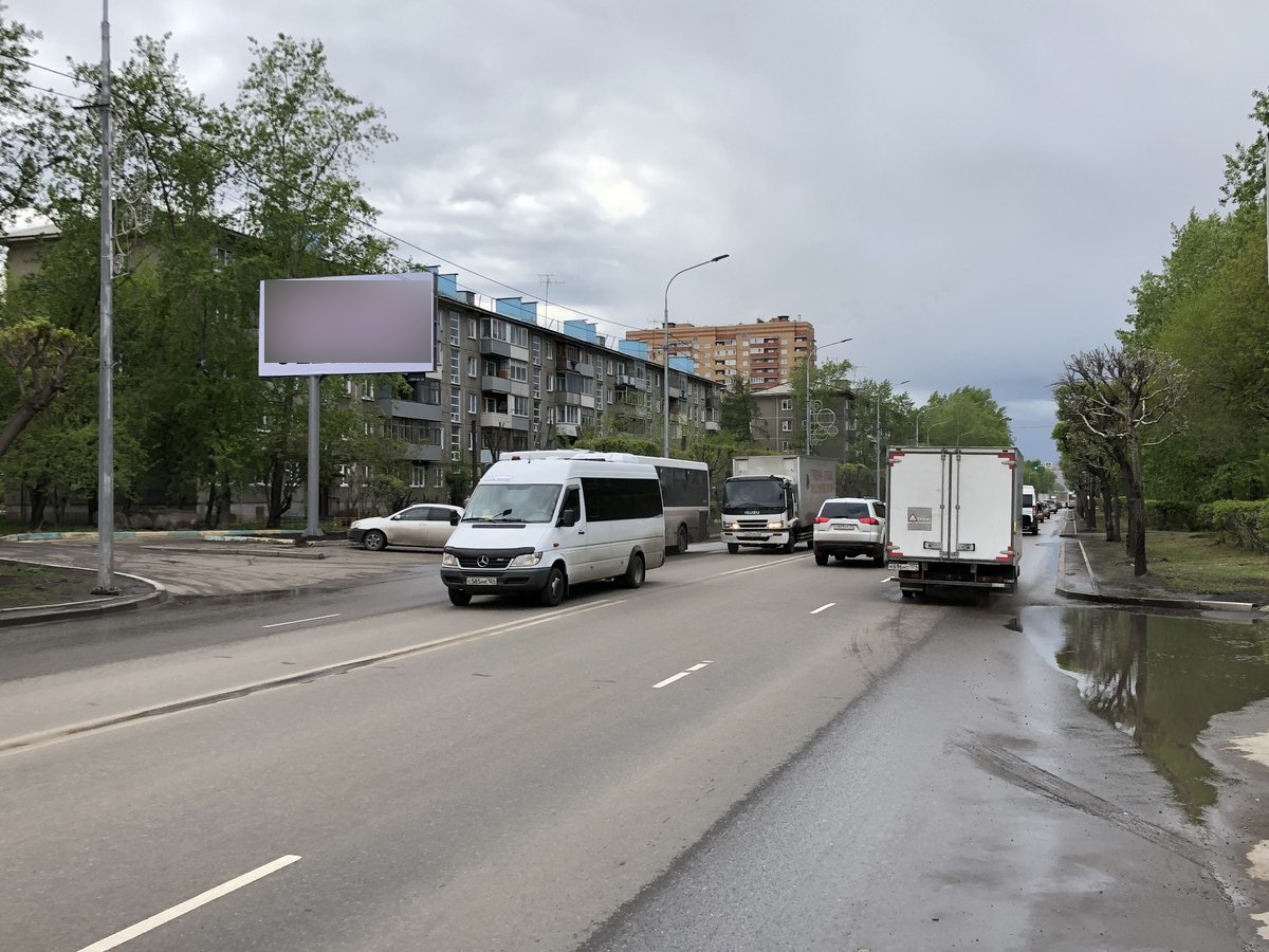 Фотография рекламного носителя, тип: Билборд 3x6, адрес: Свердловская ул., д.43, Красноярск, Красноярский край, Россия. Сторона Б №780043