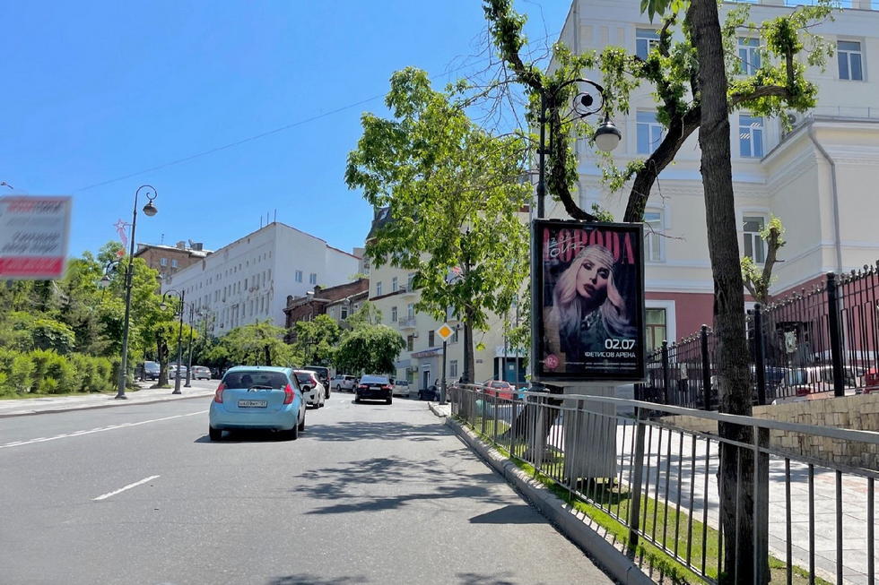 Фотография рекламного носителя, тип: Ситиформат 1.8x1.2, адрес: Семеновская ул., д.36, Владивосток, Приморский край, Россия. Сторона А №329096