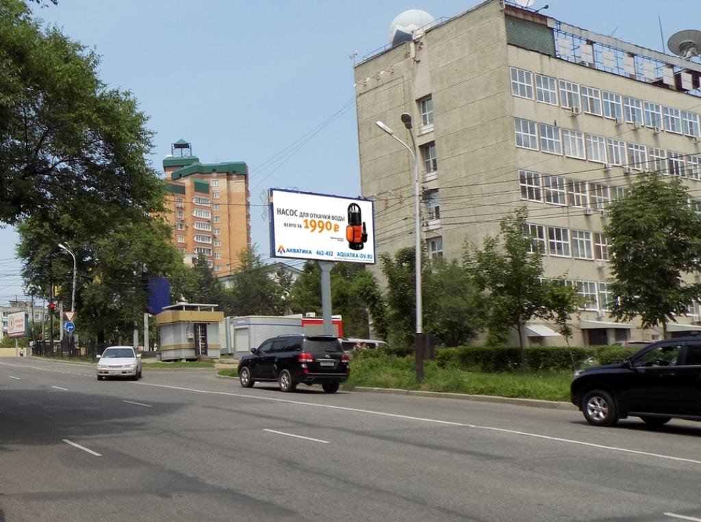 Фотография рекламного носителя, тип: Билборд 3x6, адрес: Ленина ул. Х Калинина ул., Хабаровск, Хабаровский край, Россия. Сторона А1 №631748