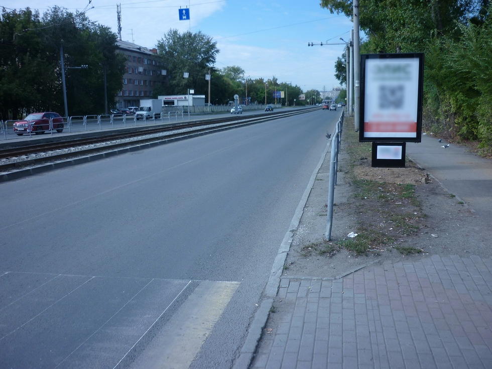 Фотография рекламного носителя, тип: Ситиформат 1.8x1.2, адрес: Первой Пятилетки ул., д.37, Челябинск, Челябинская область, Россия. Сторона А №1013605