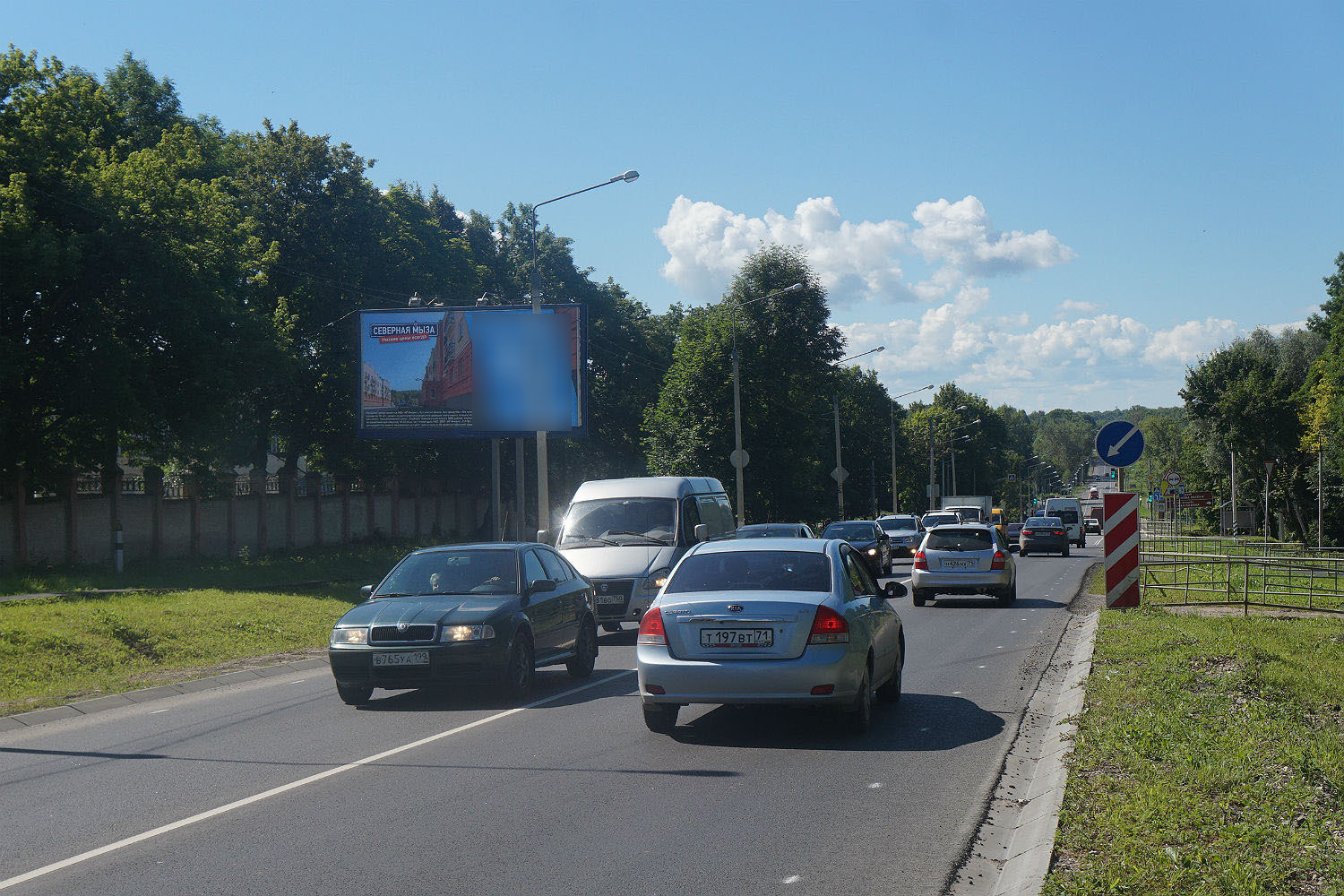 Фотография рекламного носителя, тип: Билборд 3x6, адрес: М-2 "Крым" Северный подход а/д, 30 700м, Тула, Тульская область, Россия. Сторона B №805978