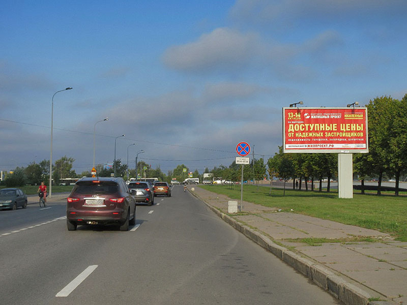 Фотография рекламного носителя, тип: Билборд 3x6, адрес: Новосмоленская наб., д.8, Санкт-Петербург, Россия. Сторона A №1094538