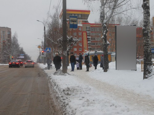 Фотография рекламного носителя, тип: Пиллар 3x1.4, адрес: Сурикова ул., д.16, Киров, Кировская область, Россия. Сторона А №632519