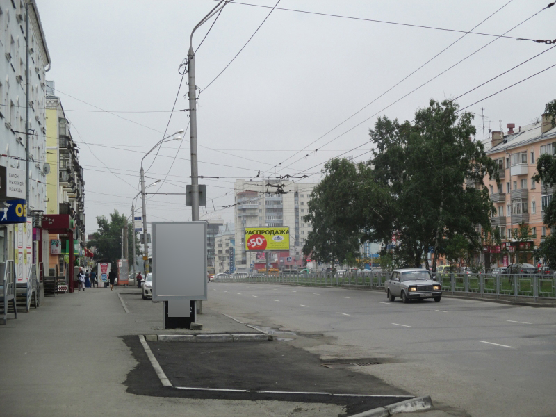 Фотография рекламного носителя, тип: Ситиформат 1.8x1.2, адрес: Ленина пр-т., д.134, Барнаул, Алтайский край, Россия. Сторона В №498184