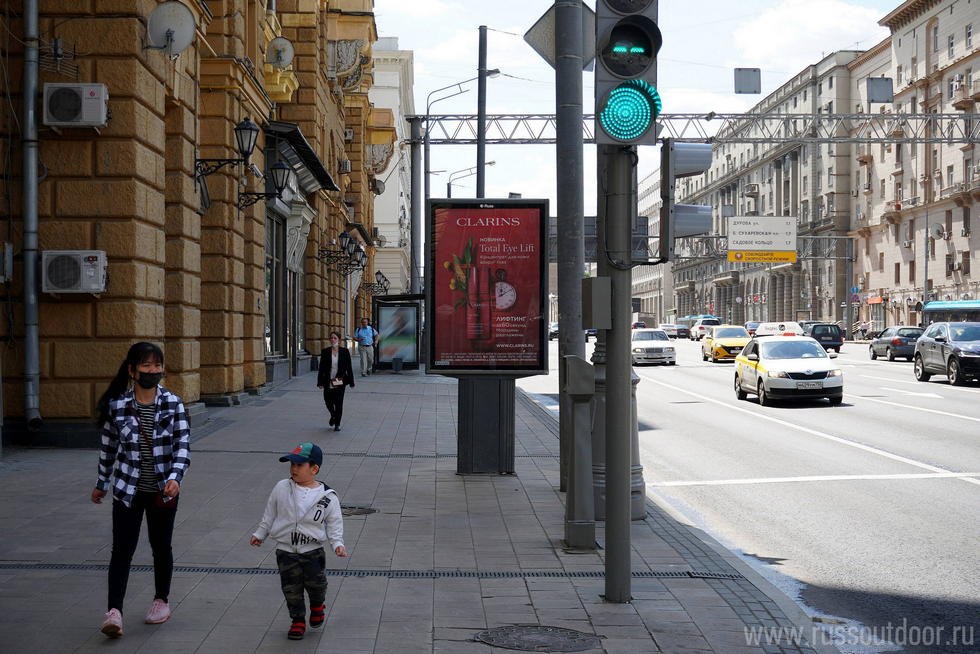 Фотография рекламного носителя, тип: Ситиформат 1.8x1.2, адрес: Мира пр-т., д.74, стр.1, Москва, Россия. Сторона Б №557586