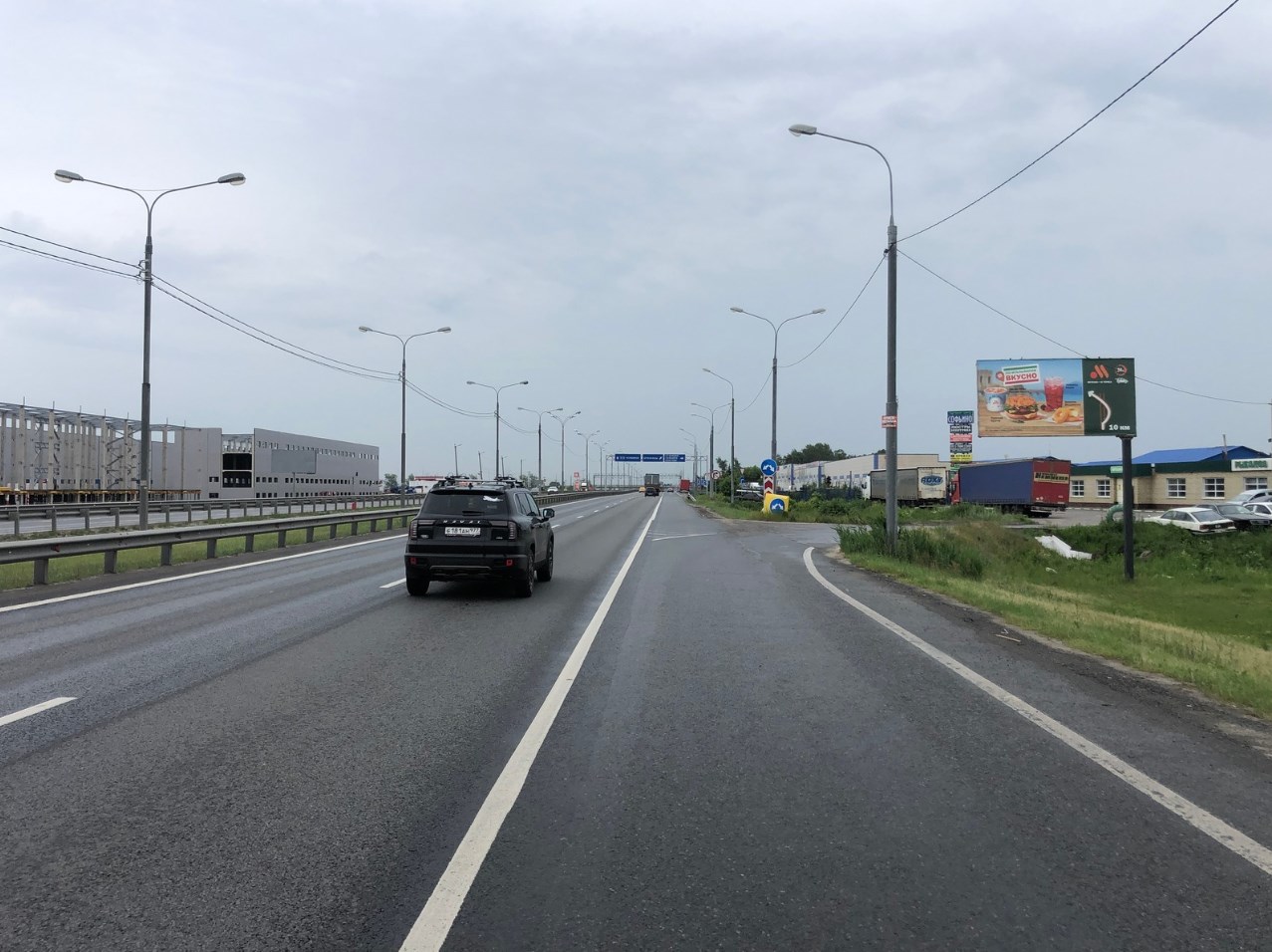 Фотография рекламного носителя, тип: Билборд 3x6, адрес: Новорязанское ш., 46 500м, Раменское, Московская область, Россия. Сторона А №466243