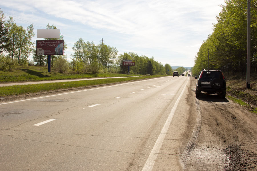Фотография рекламного носителя, тип: Билборд 3x6, адрес: Объездная а/д., 750м, Иркутск, Иркутская область, Россия. Сторона Б №509281
