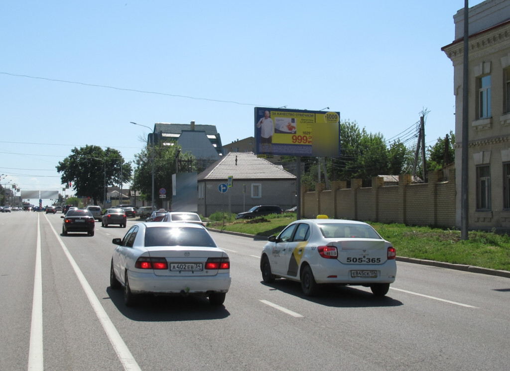 Фотография рекламного носителя, тип: Билборд 3x6, адрес: Рокоссовского ул., к Ткачева ул., от Хиросимы ул., Волгоград, Волгоградская область, Россия. Сторона А №596163