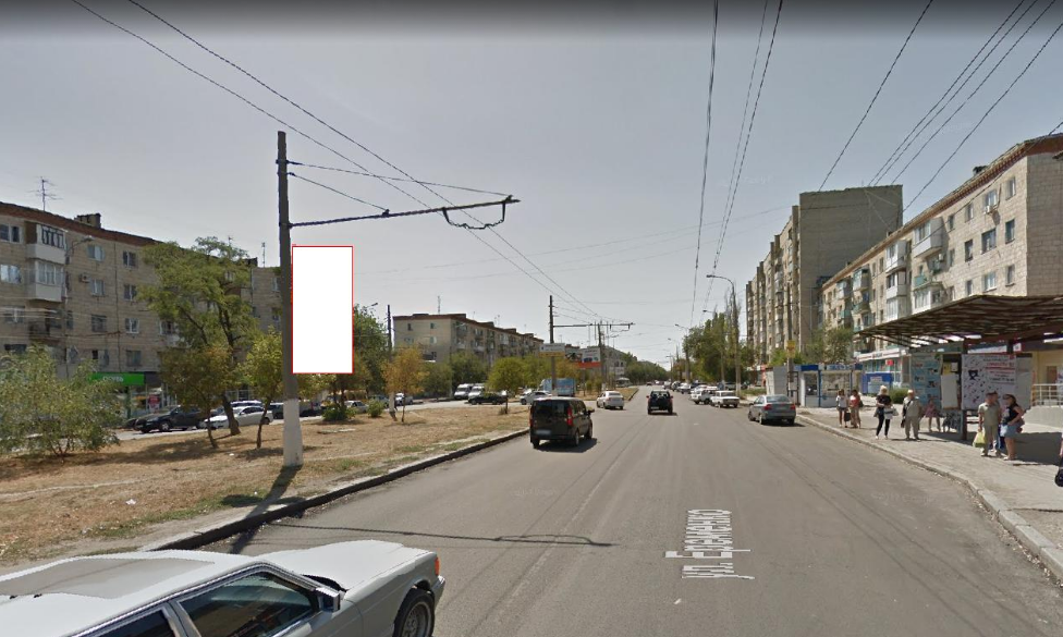 Фотография рекламного носителя, тип: Панель-кронштейн, адрес: Германа Титова ул., поз.2, Волгоград, Волгоградская область, Россия. Сторона А №1097284