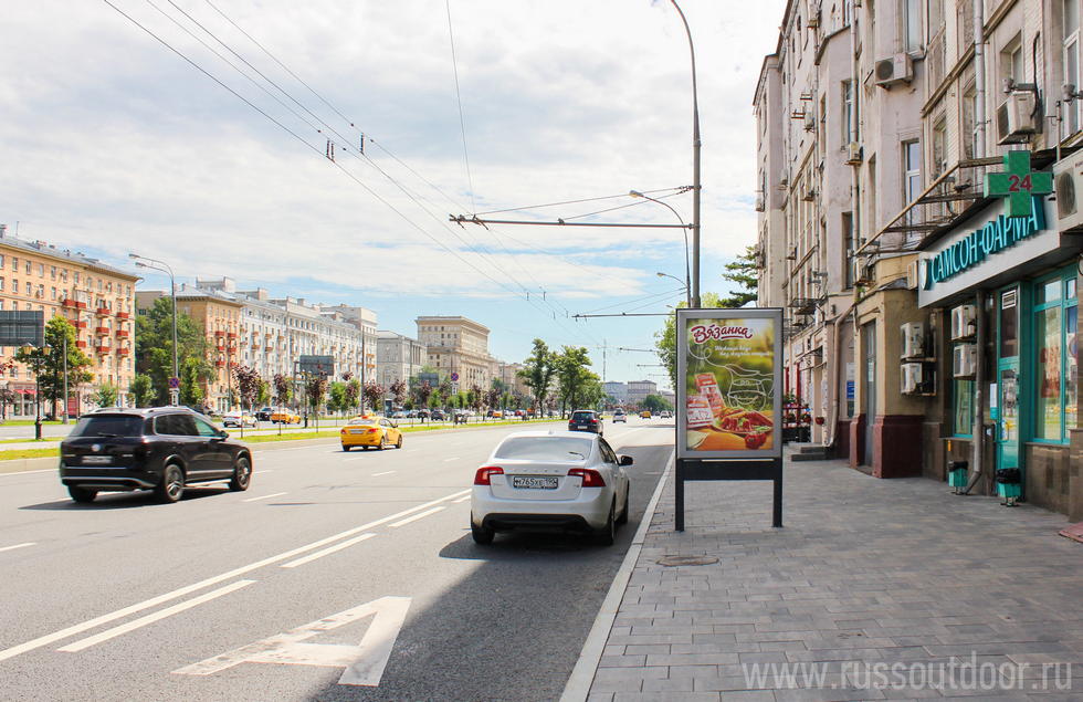 Фотография рекламного носителя, тип: Ситиформат 1.8x1.2, адрес: Ленинградский пр-т., д.23, Москва, Россия. Сторона A1-A5 №435942