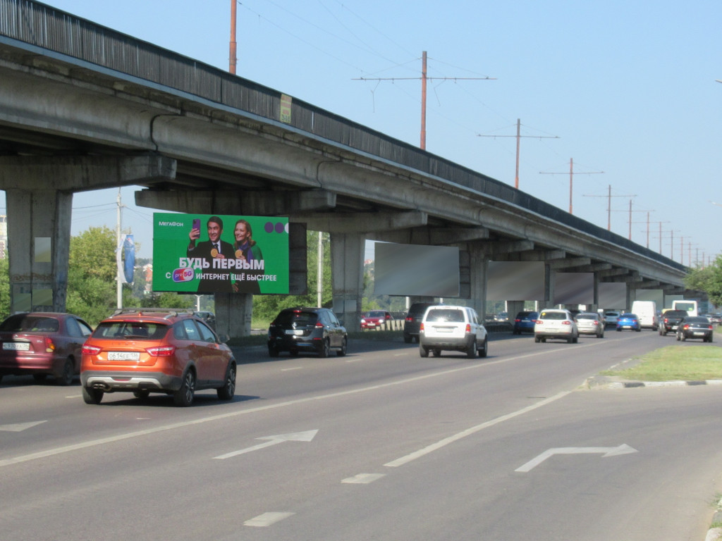 Фотография рекламного носителя, тип: Билборд 3x6, адрес: Северный мост, опора 48, Воронеж, Воронежская область, Россия. Сторона А2 №1062679