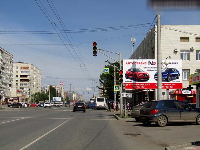 Фотография рекламного носителя, тип: Билборд 3x6, адрес: 10 лет Октября ул., д.96а Х 6-я Линия ул., Омск, Омская область, Россия. Сторона А №617104