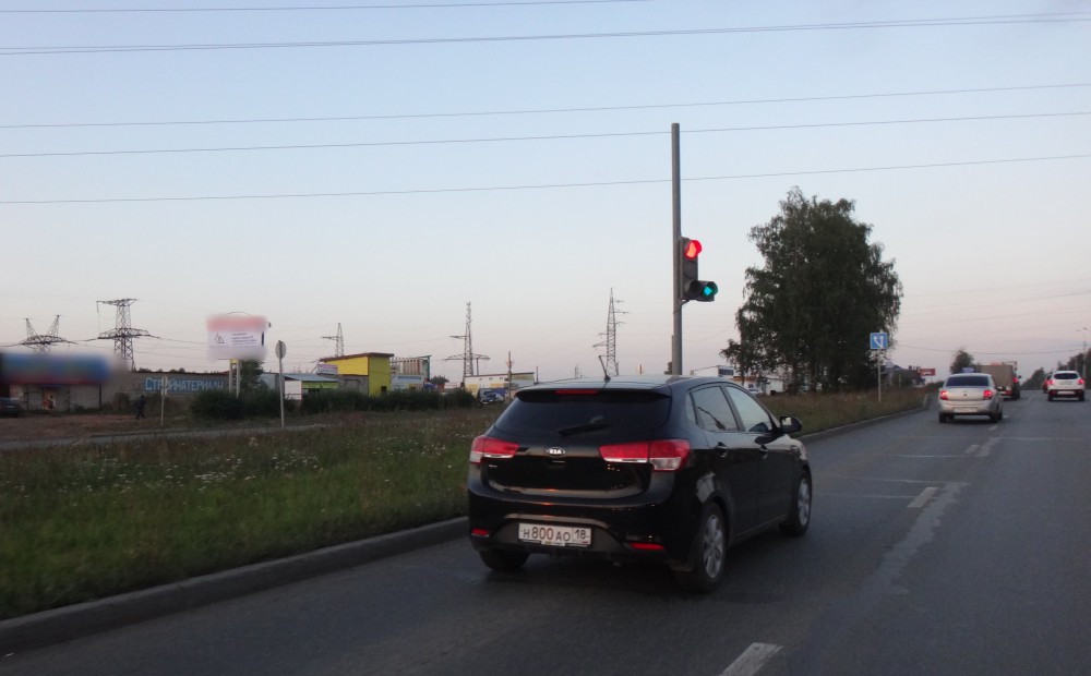 Фотография рекламного носителя, тип: Билборд 3x6, адрес: Ижевск-Воткинск а/д, поворот в Хохряки д., поз.1, Ижевск, Республика Удмуртия, Россия. Сторона B №785768