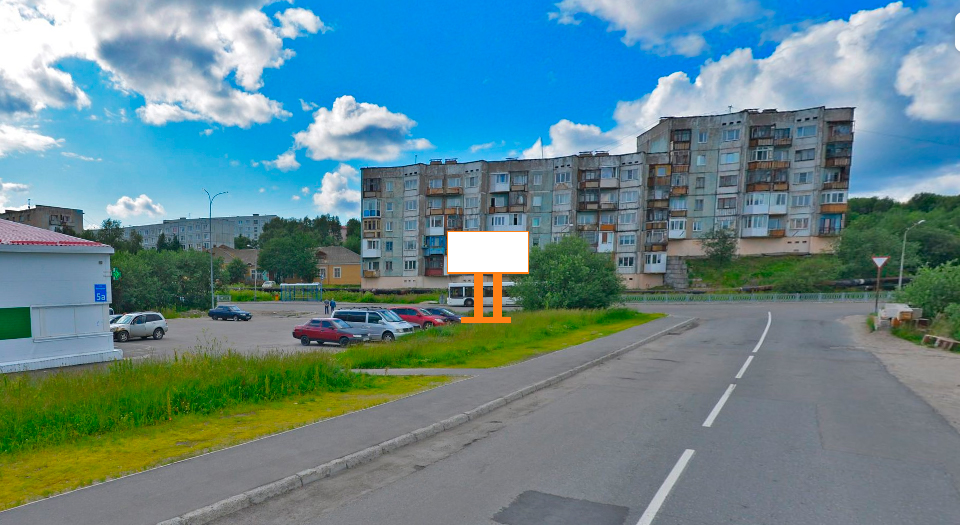 Фотография рекламного носителя, тип: Билборд 3x6, адрес: Приморская ул., д.5а, Мурманск, Мурманская область, Россия. Сторона B №994240