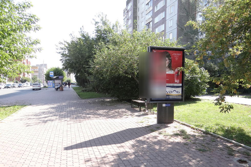Фотография рекламного носителя, тип: Ситиформат 1.8x1.2, адрес: 78 Добровольческой бригады ул., д.3, Красноярск, Красноярский край, Россия. Сторона A №833130