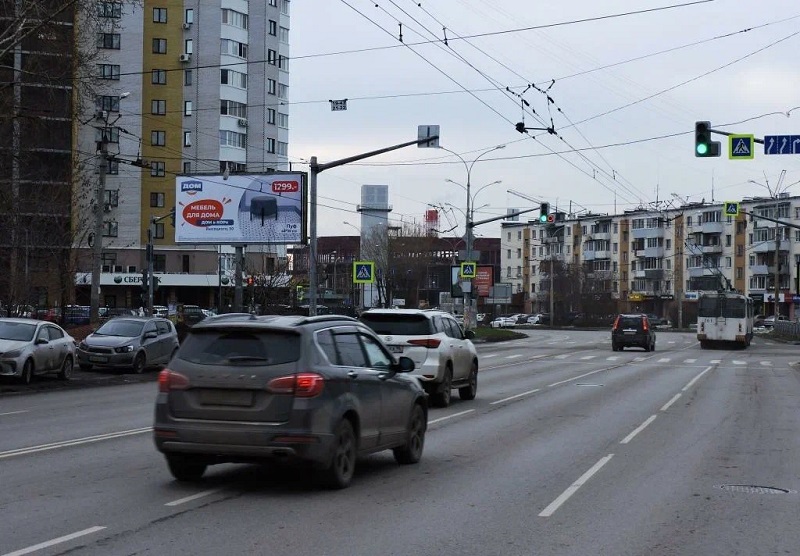 Фотография рекламного носителя, тип: Билборд 3x6, адрес: Белинского ул., д.169Б, Екатеринбург, Свердловская область, Россия. Сторона B №1056038