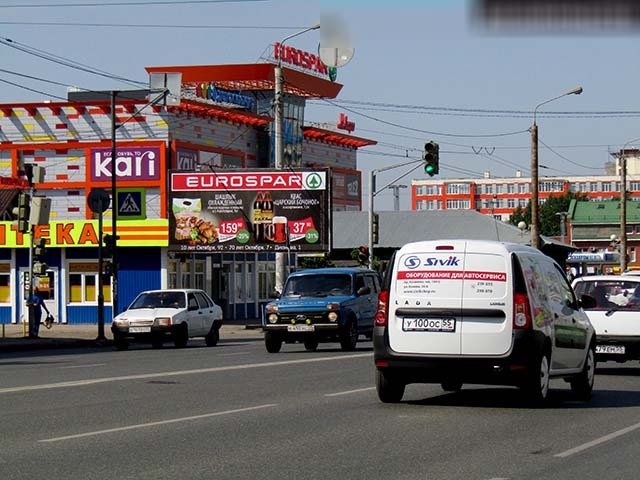 Фотография рекламного носителя, тип: Билборд 3x6, адрес: 10 лет Октября ул., д.96а Х 6-я Линия ул., Омск, Омская область, Россия. Сторона Б №617105