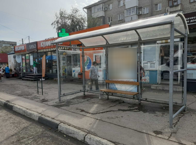 Фотография рекламного носителя, тип: Остановка 1.8x1.2, адрес: Аэродромная ул., д.75А Х Энтузиастов ул., Самара, Самарская область, Россия. Сторона В1 №1079166