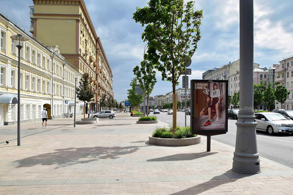 Фотография рекламного носителя, тип: Ситиформат 1.8x1.2, адрес: Смоленский б-р., д.24-26, Москва, Россия. Сторона Б №557696