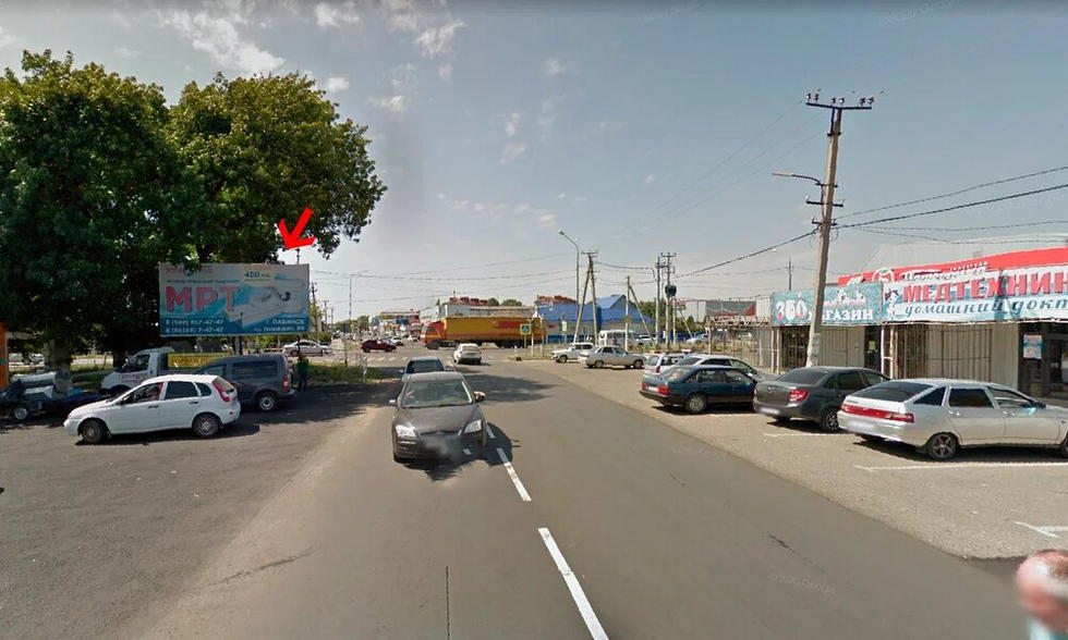 Фотография рекламного носителя, тип: Билборд 3x6, адрес: Матросова ул. Х Мира ул., Курганинск, Краснодарский край, Россия. Сторона Б №1025828