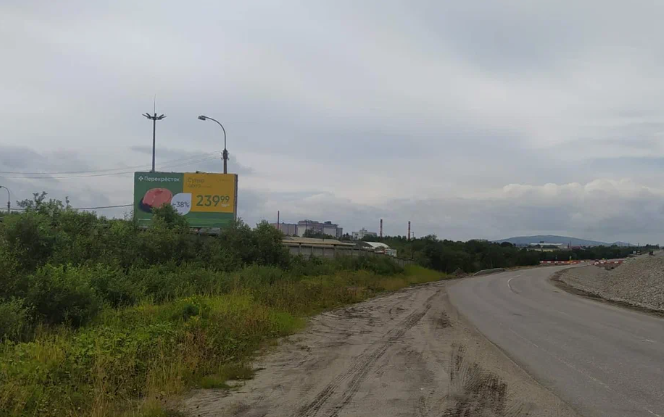 Фотография рекламного носителя, тип: Билборд 3x6, адрес: Восточно-объездная а/д., д.204, Мурманск, Мурманская область, Россия. Сторона B №851236