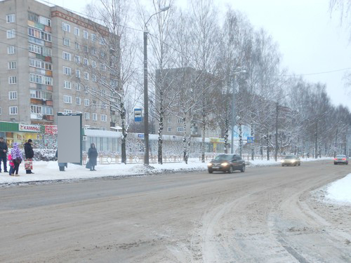 Фотография рекламного носителя, тип: Пиллар 3x1.4, адрес: Сурикова ул., д.16, Киров, Кировская область, Россия. Сторона В №632520