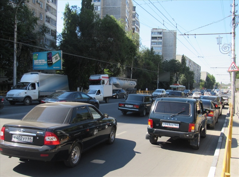 Фотография рекламного носителя, тип: Билборд 3x6, адрес: Чернышевского ул., д.10, Саратов, Саратовская область, Россия. Сторона Б №596034