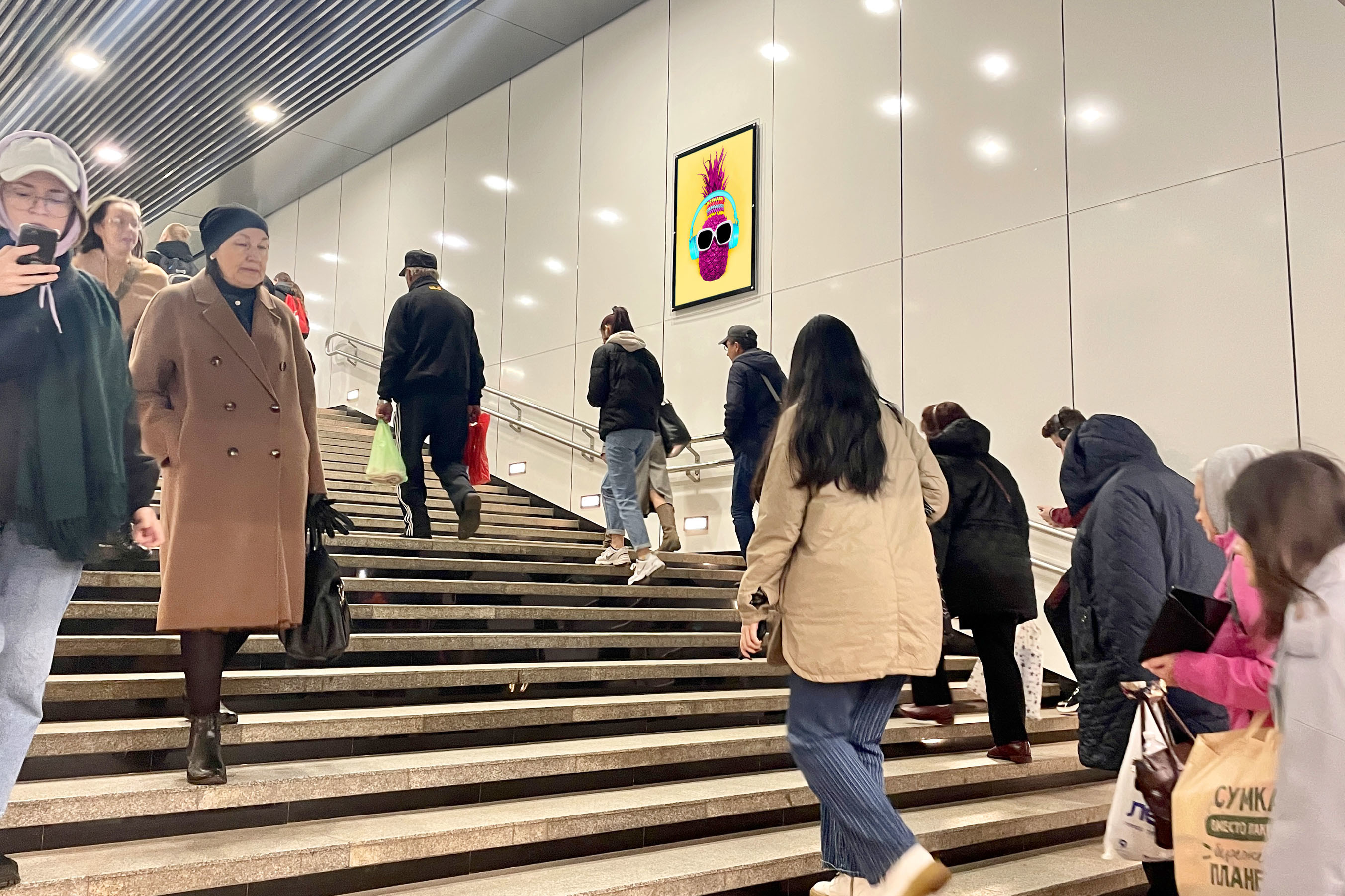 Фотография рекламного носителя, тип: Кристалайт, адрес: Станция метро «Некрасовка», линия Некрасовская, Москва, Россия. Сторона/вариант №1002009