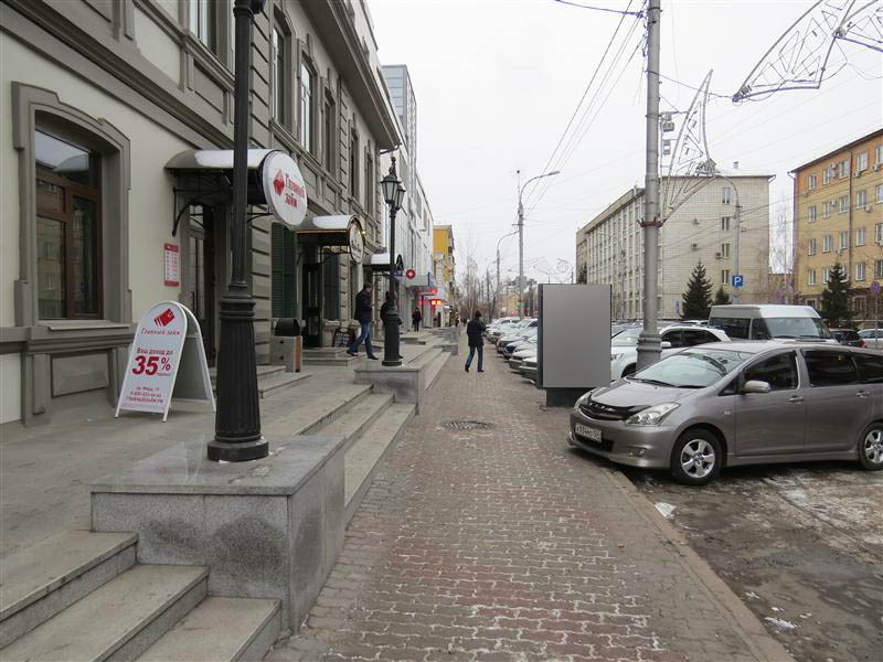 Фотография рекламного носителя, тип: Ситиформат 1.8x1.2, адрес: Мира пр-т., д.19, корп.1, Красноярск, Красноярский край, Россия. Сторона Б №537674