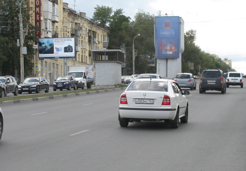 Фотография рекламного носителя, тип: Билборд 3x6, адрес: Гагарина ул. Х Девятого Мая проезд, Самара, Самарская область, Россия. Сторона B №790970