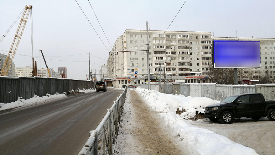 Фотография рекламного носителя, тип: Билборд 3x6, адрес: Фучика ул., д.92а Х Ломжинская ул., Казань, Республика Татарстан, Россия. Сторона А1-А10 №761289
