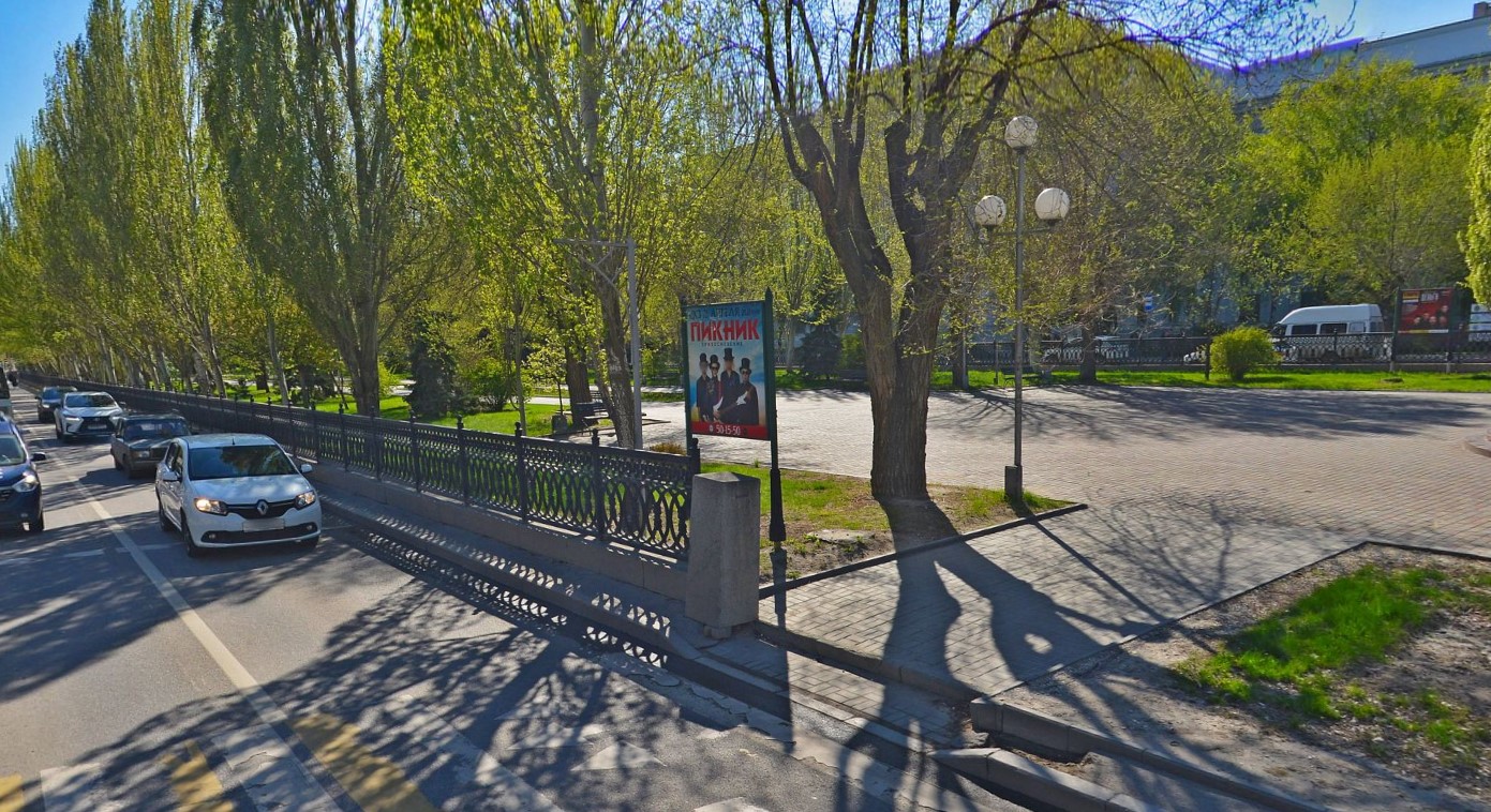 Фотография рекламного носителя, тип: Уличный информационный стенд, адрес: Ленина пр-т., Политехнический университет, поз.2, Волгоград, Волгоградская область, Россия. Сторона A №1077935