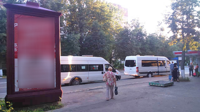 Фотография рекламного носителя, тип: Пиллар 3x1.4, адрес: Менделеева ул., д.26, Воскресенск, Московская область, Россия. Сторона C №781038