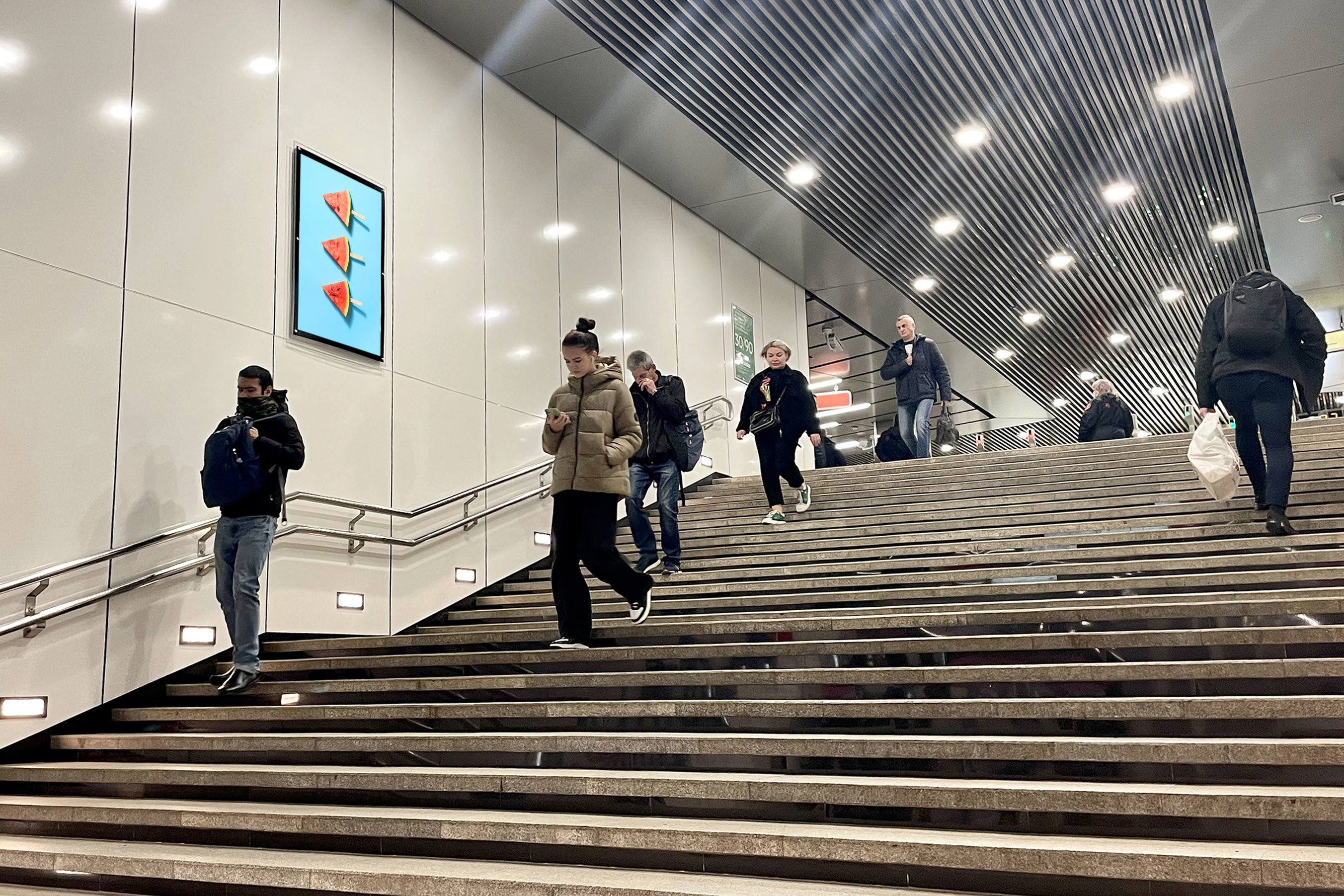 Фотография рекламного носителя, тип: Кристалайт, адрес: Станция метро «Некрасовка», линия Некрасовская, Москва, Россия. Сторона/вариант №1002008