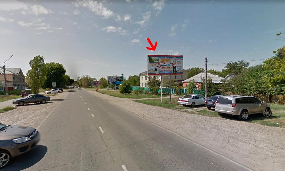 Фотография рекламного носителя, тип: Билборд 3x6, адрес: Матросова ул., д.191, Курганинск, Краснодарский край, Россия. Сторона А №1025825