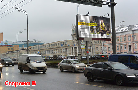 Фотография рекламного носителя, тип: Билборд 3x6, адрес: Н. Масловка ул., д.9, поз.3, Москва, Россия. Сторона Б3 №444234