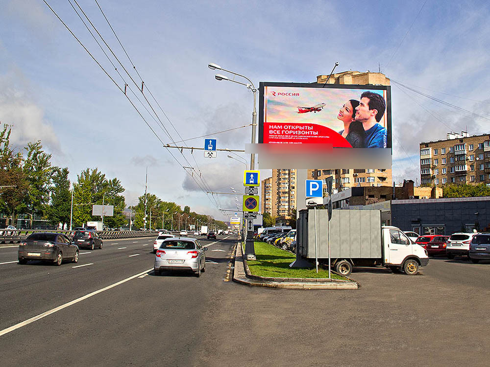 Фотография рекламного носителя, тип: Билборд 3x6, адрес: Ленинградское ш., д.64, Москва, Россия. Сторона Аh1-Аh4 №957193