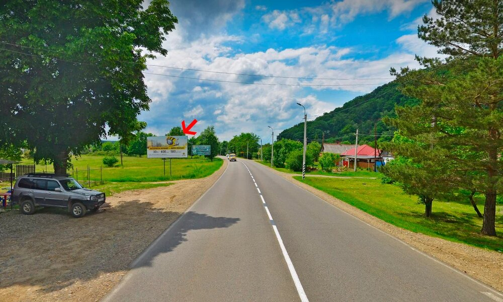 Фотография рекламного носителя, тип: Билборд 3x6, адрес: Шоссейная ул. Х Подлесная ул., поз.1, Майкоп, Республика Адыгея, Россия. Сторона Б №854373