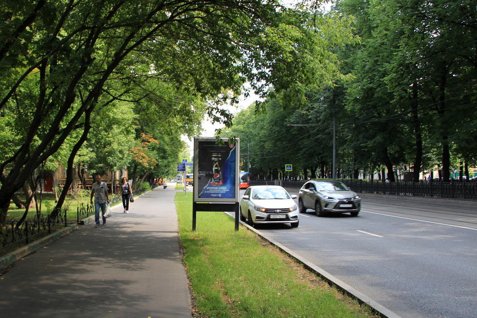 Фотография рекламного носителя, тип: Ситиформат 1.8x1.2, адрес: Серпуховский Вал ул., д.28, Москва, Россия. Сторона Б №436830