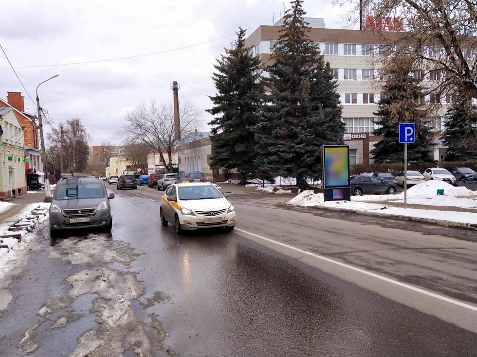 Фотография рекламного носителя, тип: Ситиформат 1.8x1.2, адрес: Тихвинская ул. Х 3 Интернационала ул., д.44, Ногинск, Московская область, Россия. Сторона А №1014598