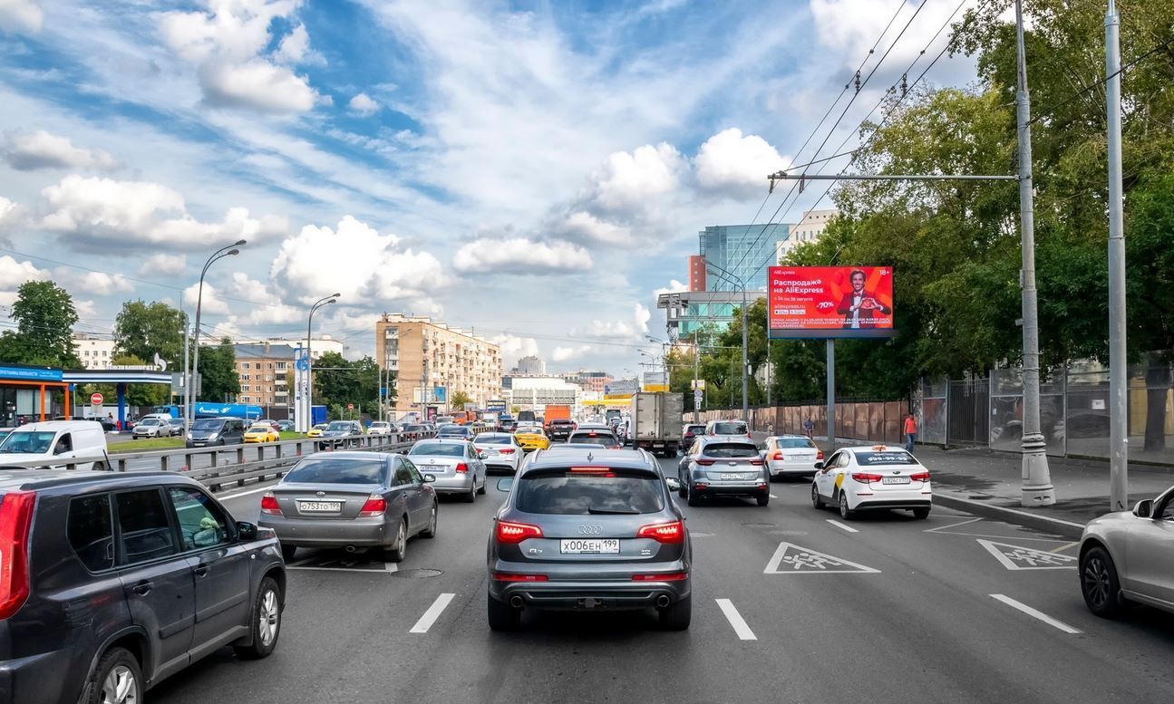Фотография рекламного носителя, тип: Билборд 3x6, адрес: Сущевский Вал ул., д.10-12 Х Тихвинская ул., Москва, Россия. Сторона Аh1-Аh4 №882684