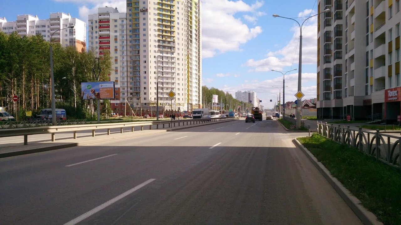 Фотография рекламного носителя, тип: Билборд 3x6, адрес: Краснолесья ул., д.93, Екатеринбург, Свердловская область, Россия. Сторона В №953445