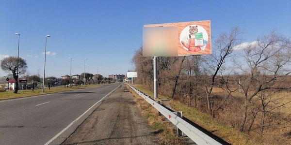 Фотография рекламного носителя, тип: Билборд 3x6, адрес: Уссурийск г., Дамба, поз.5, 665 565м, Владивосток, Приморский край, Россия. Сторона A №960437